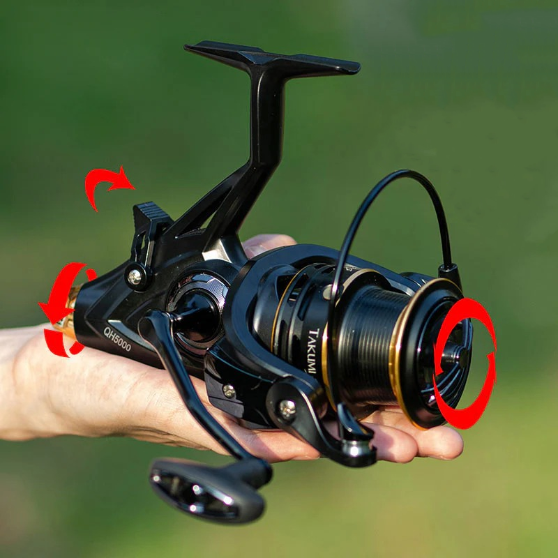 20 kg Double-Drag Saltwater Spinning Reel with Spare Spool