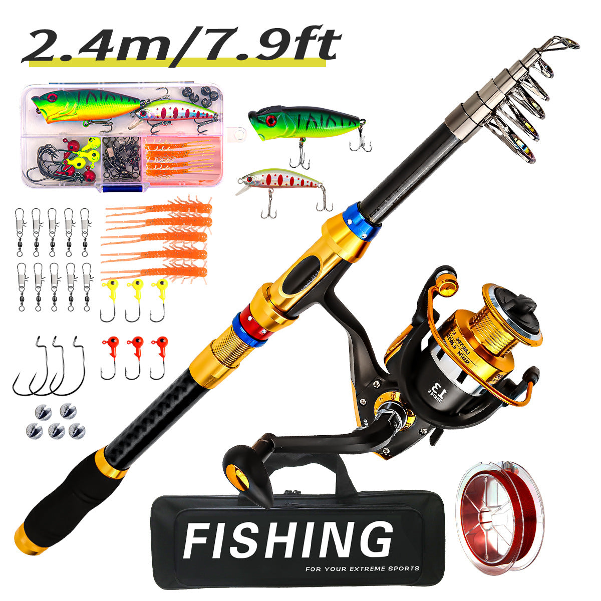 Fishing Rod And Reel Combo Set