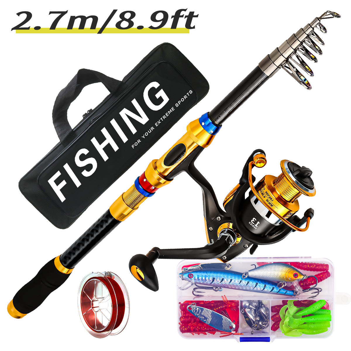 Fishing Rod And Reel Combo Set