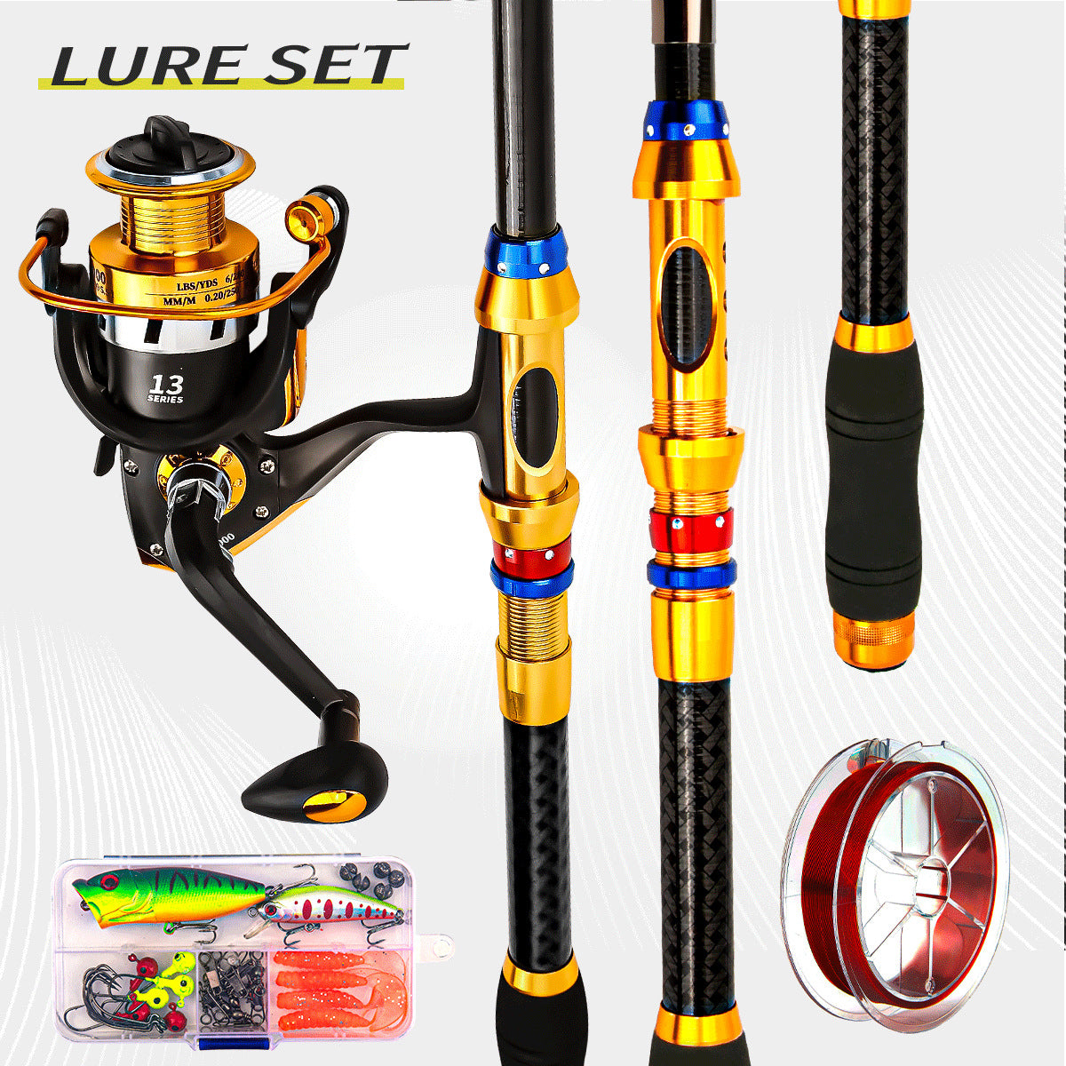 Fishing Rod And Reel Combo Set