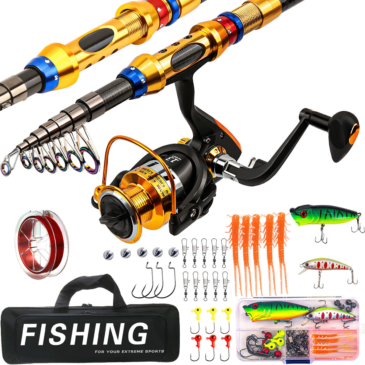 Fishing Rod And Reel Combo Set