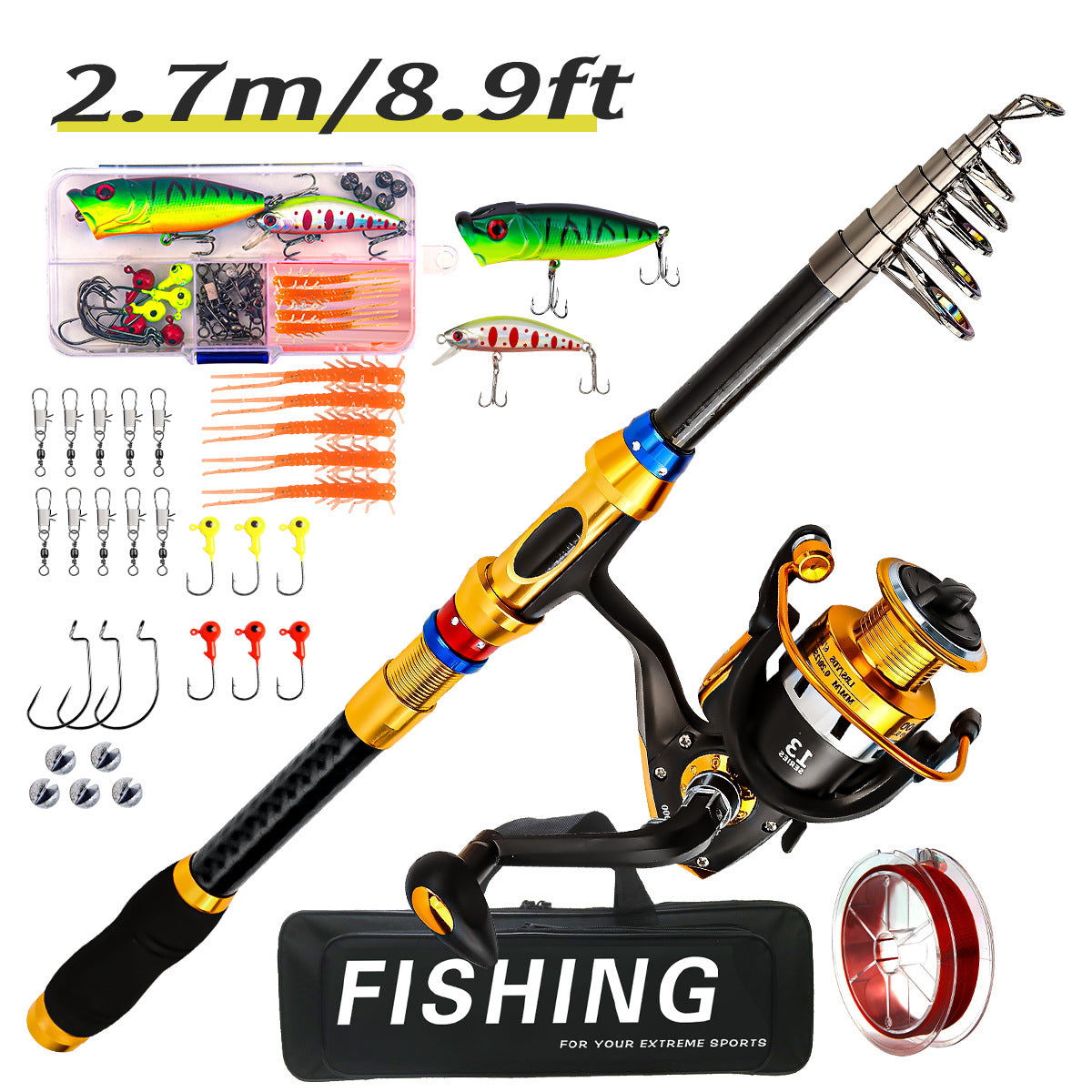 Fishing Rod And Reel Combo Set