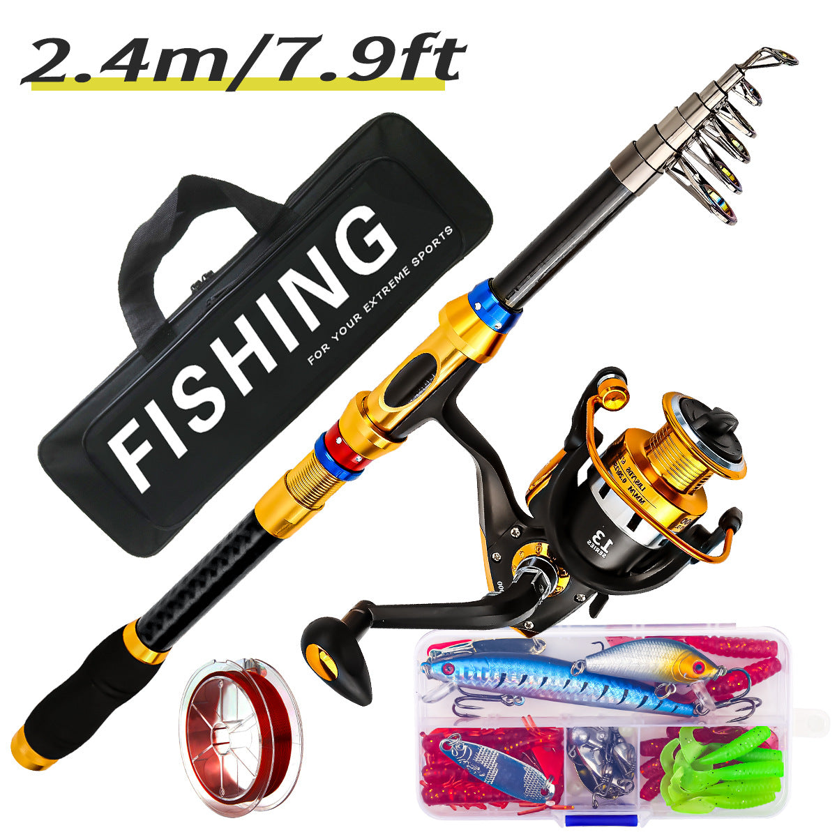 Fishing Rod And Reel Combo Set