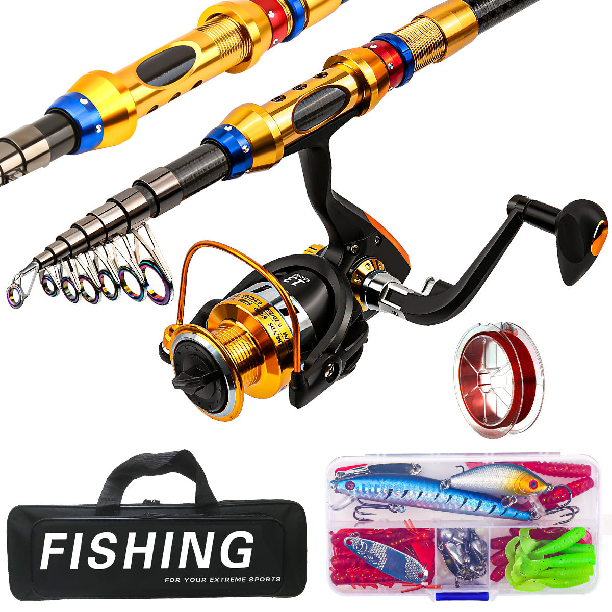 Fishing Rod And Reel Combo Set