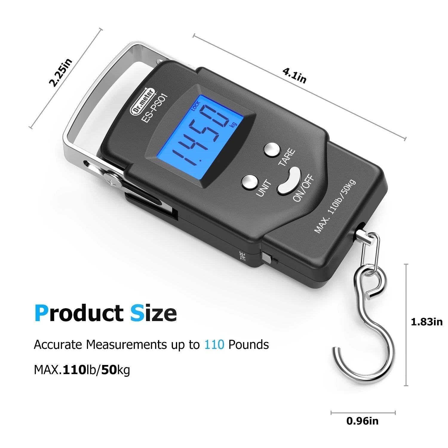 110lb/50kg Electronic Balance Digital Fishing Postal