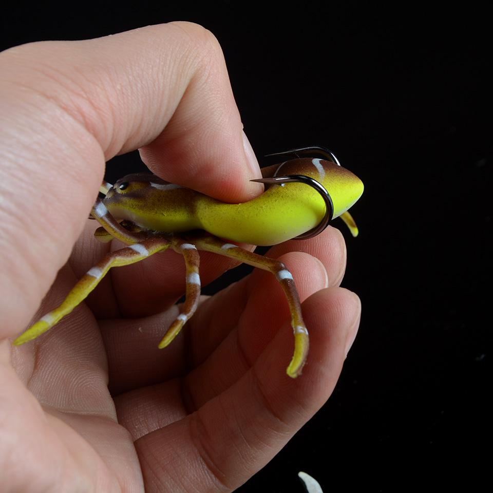 Señuelos de pesca con señuelos blandos de araña 