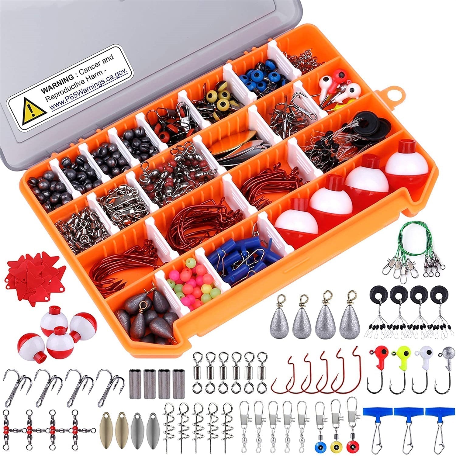 263Pcs Fishing Accessories Kit - Fishing Hooks