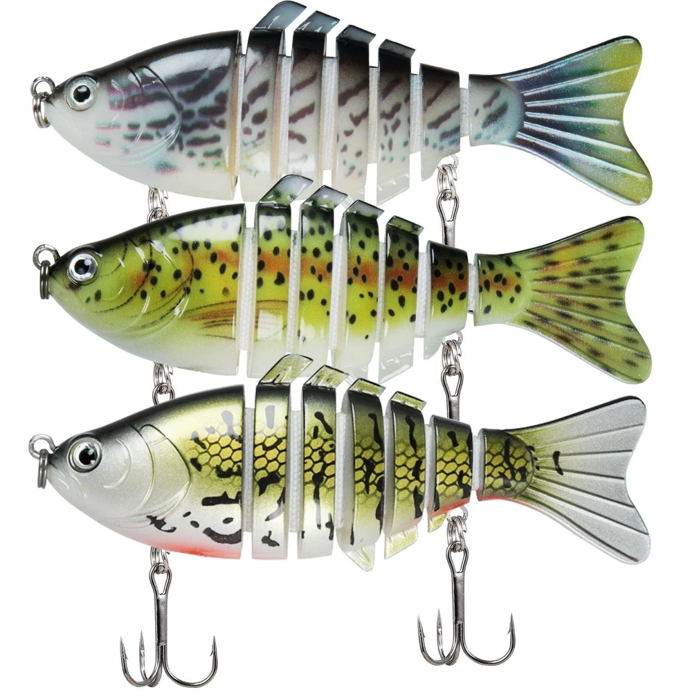 Señuelo de pesca de lubina segmentado TRUSCEND Swimbait multiarticulado 