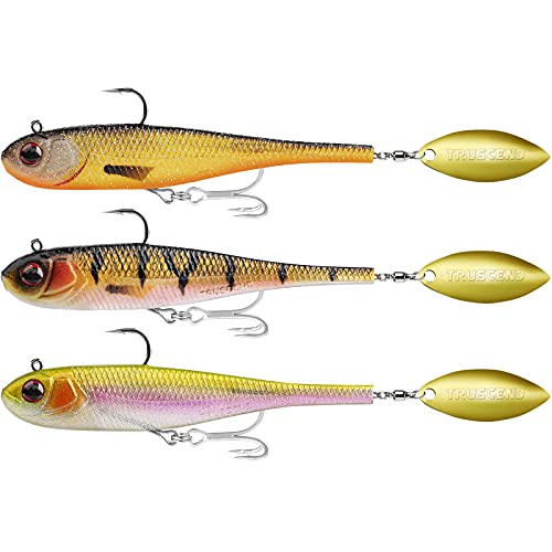 TRUSCEND Pre-Rigged Jig Head Soft Fishing Lures