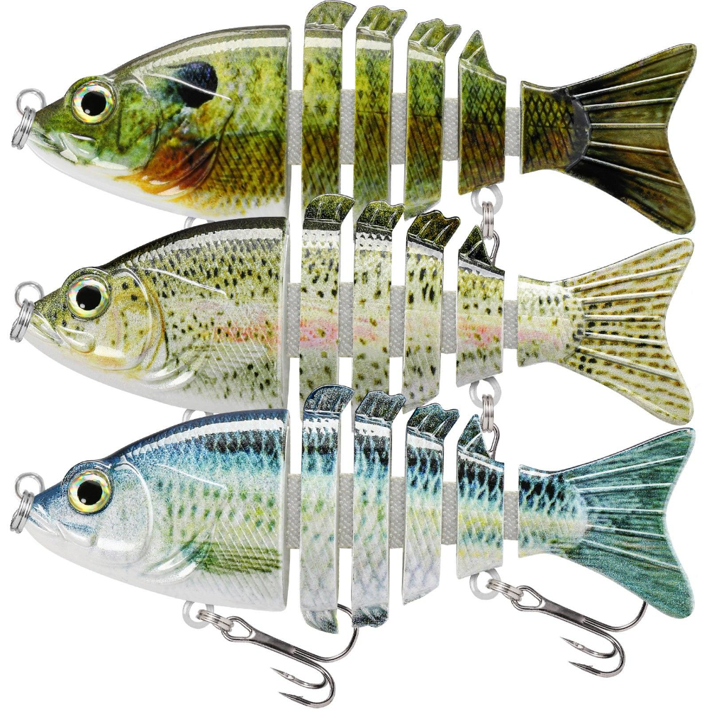 Señuelo de pesca de lubina segmentado TRUSCEND Swimbait multiarticulado 