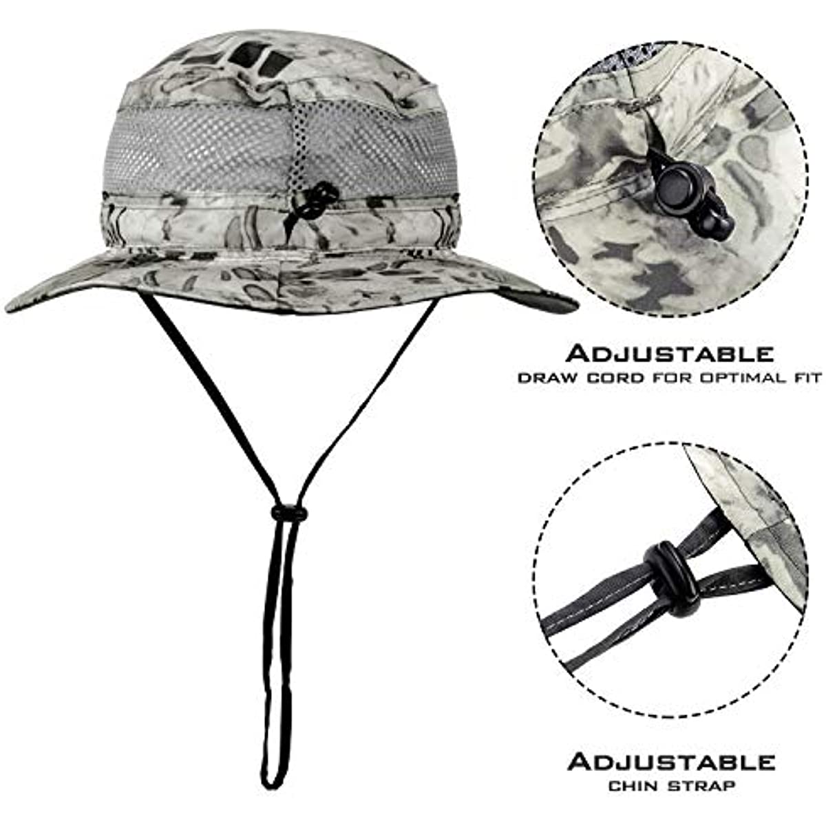 Sombrero Boonie Sol Armis UPF 50 - Sombrero de protección solar, sombrero de pesca, sombrero de playa y senderismo, sombrero para remo, kayak