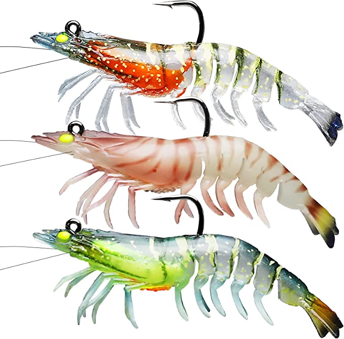 TRUSCEND Pre-Rigged Crayfish Soft Lures with VMC Hook