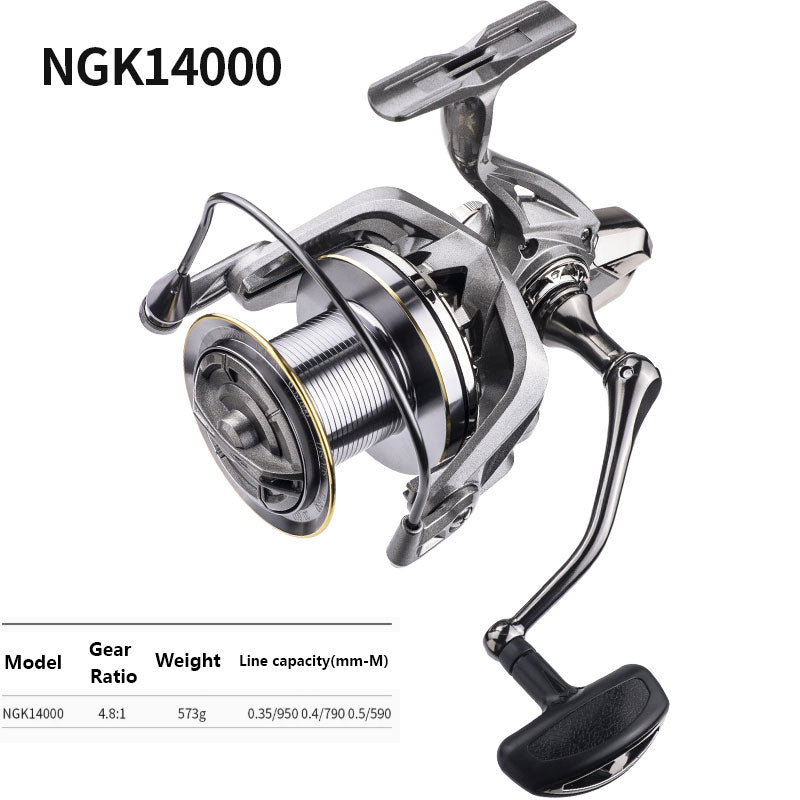 NGT XT-8000 Big Pit Carp Reels - Set Of 3 - Black, Front Quick Drag, Aluminium Spool