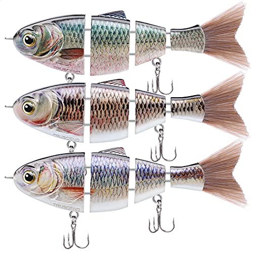 TRUSCEND Multi Jointed Swimbaits - Lifelike Fishing Lures for Bass & Trout