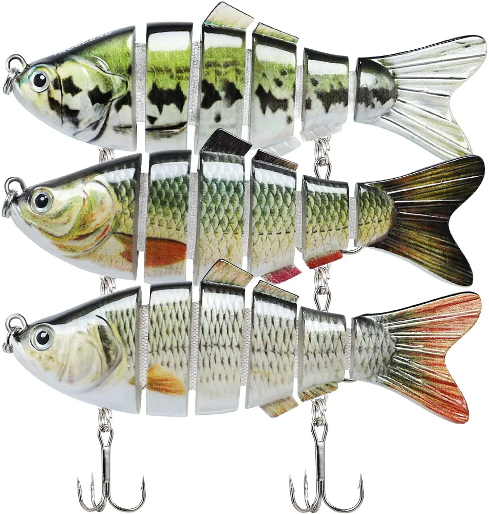 Señuelo de pesca de lubina segmentado TRUSCEND Swimbait multiarticulado 