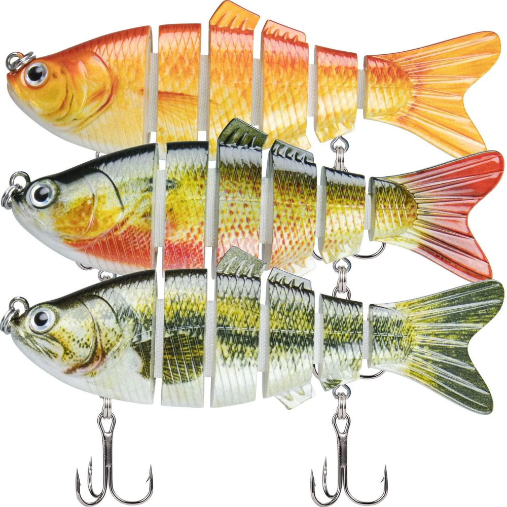 Señuelo de pesca de lubina segmentado TRUSCEND Swimbait multiarticulado 