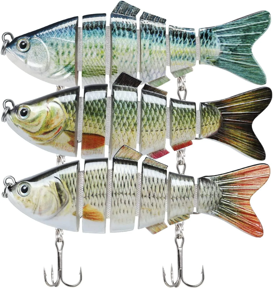 Señuelo de pesca de lubina segmentado TRUSCEND Swimbait multiarticulado 