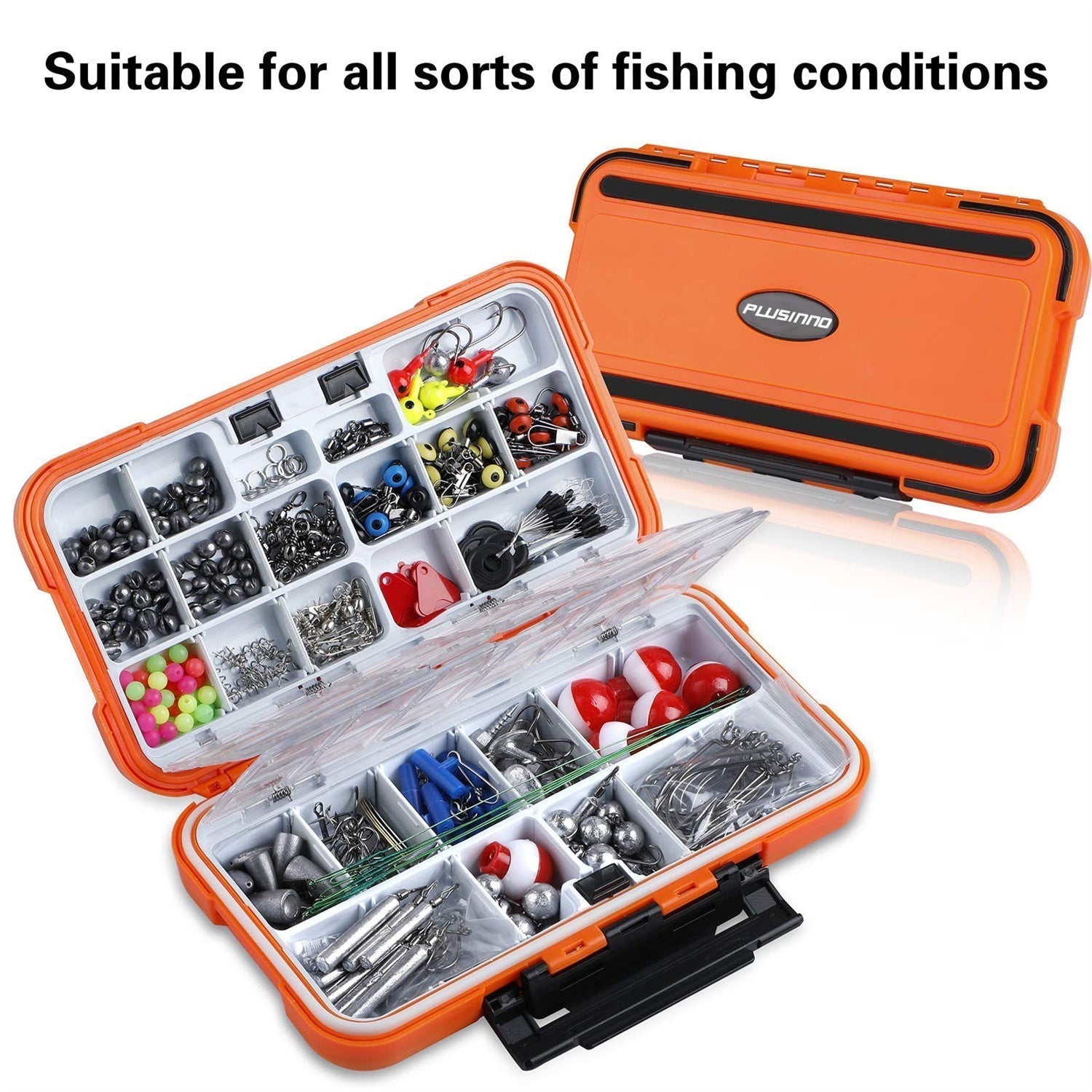 Kit de accesorios de pesca de 343 piezas. 