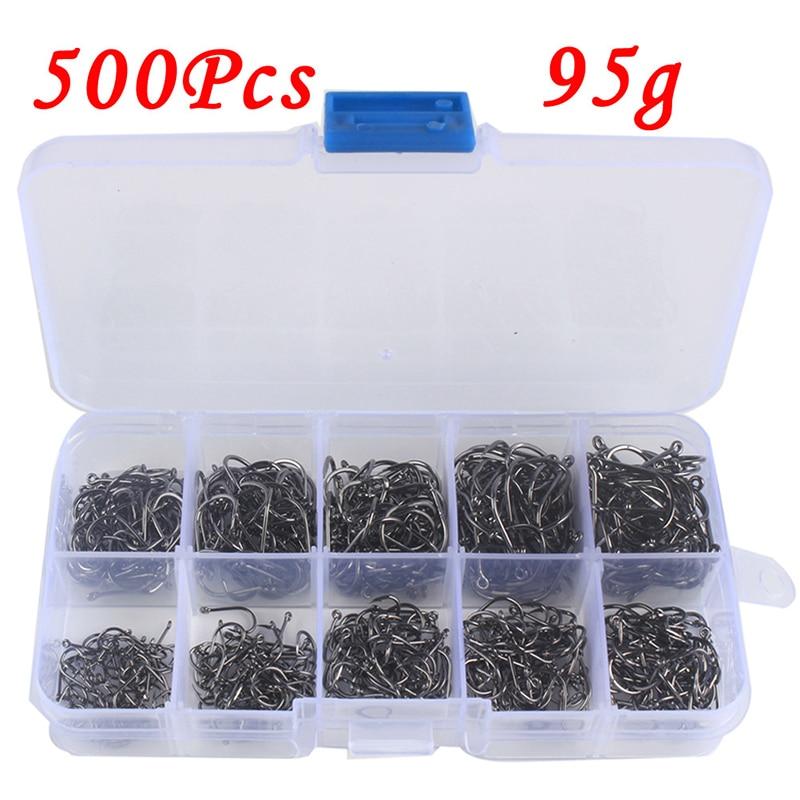 100-600pcs/Box Fishing Hooks