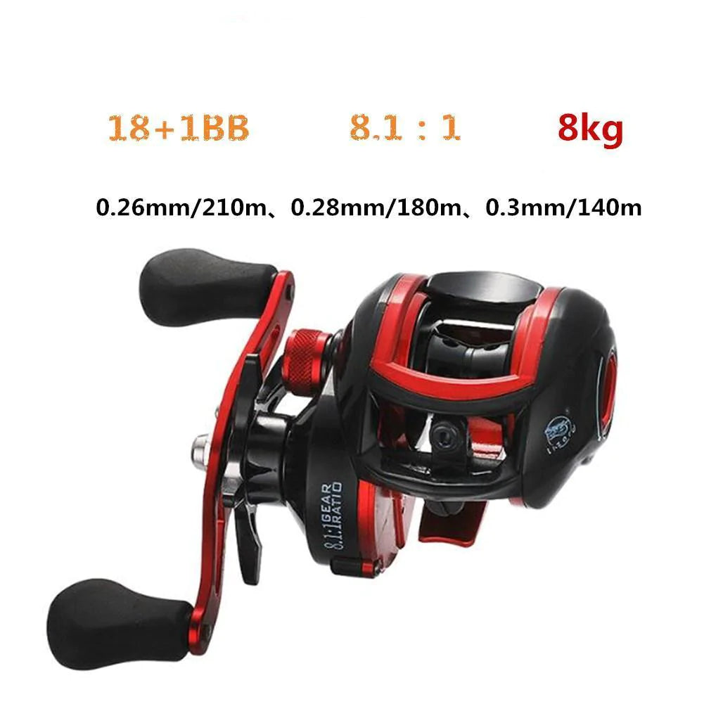 8.1:1 18*1BB Metal Fishing Reel