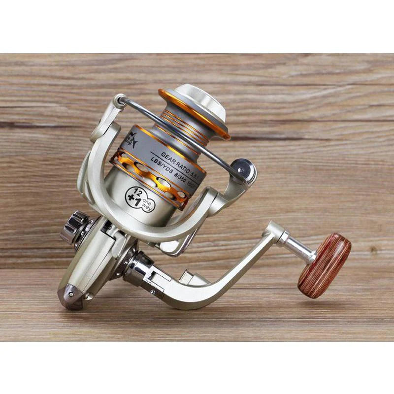 Carrete de pesca 12+ 1BB Metal mano izquierda/derecha