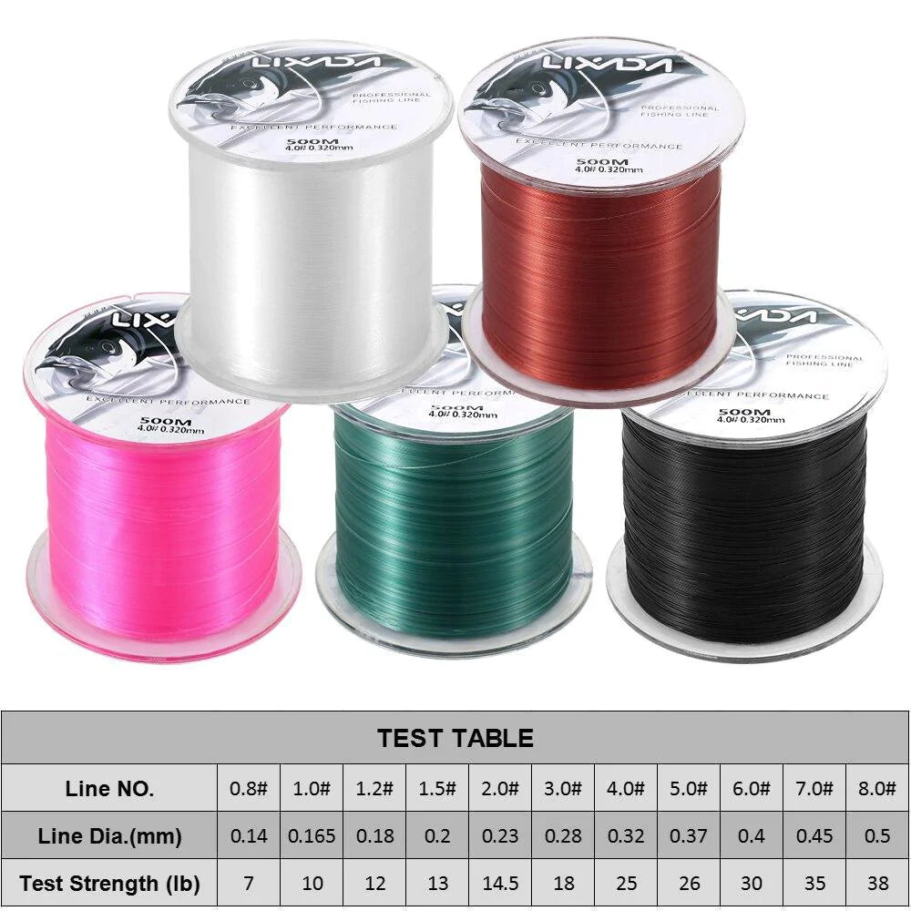 500m 0.8-8.0 Nylon Fishing Lines