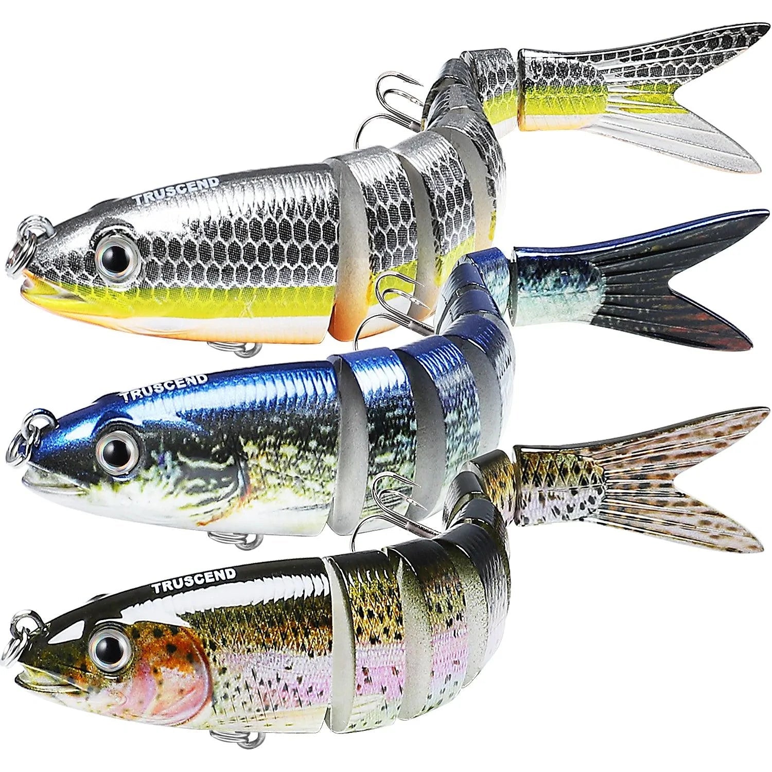 TRUSCEND Bionic Bass Fishing Lure Multi Jointed Swimbait