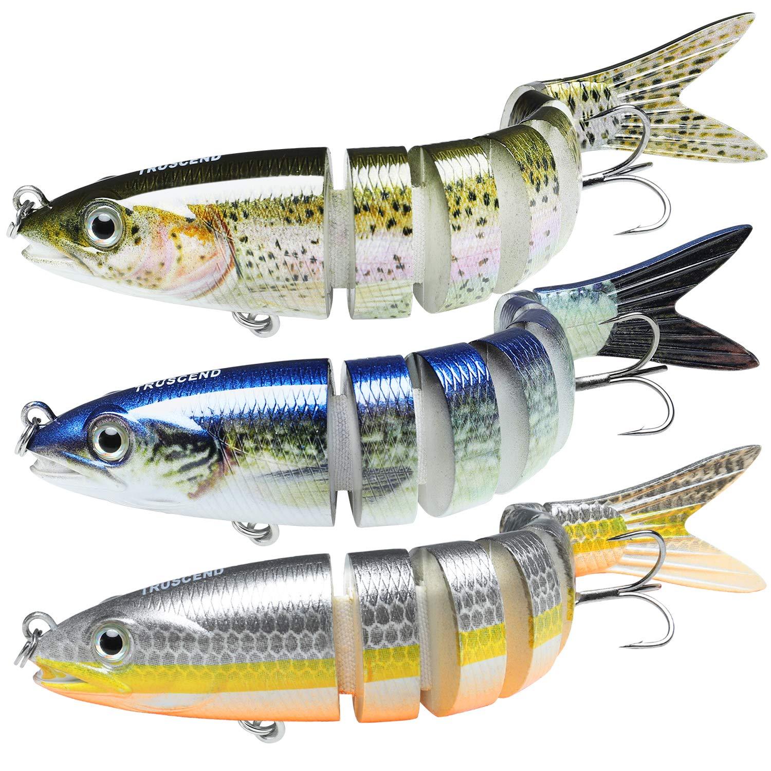 TRUSCEND Bionic Bass Fishing Lure Multi Jointed Swimbait