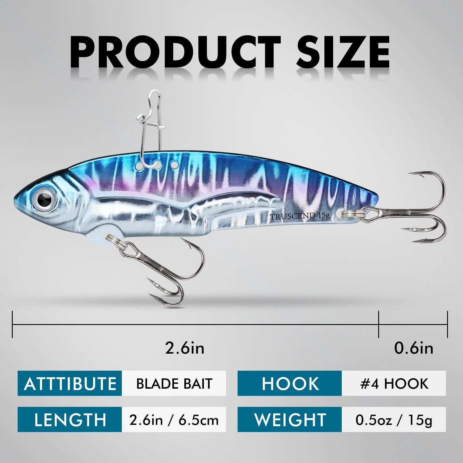 Blade Bait Vibe Lure Metal Fishing Lure