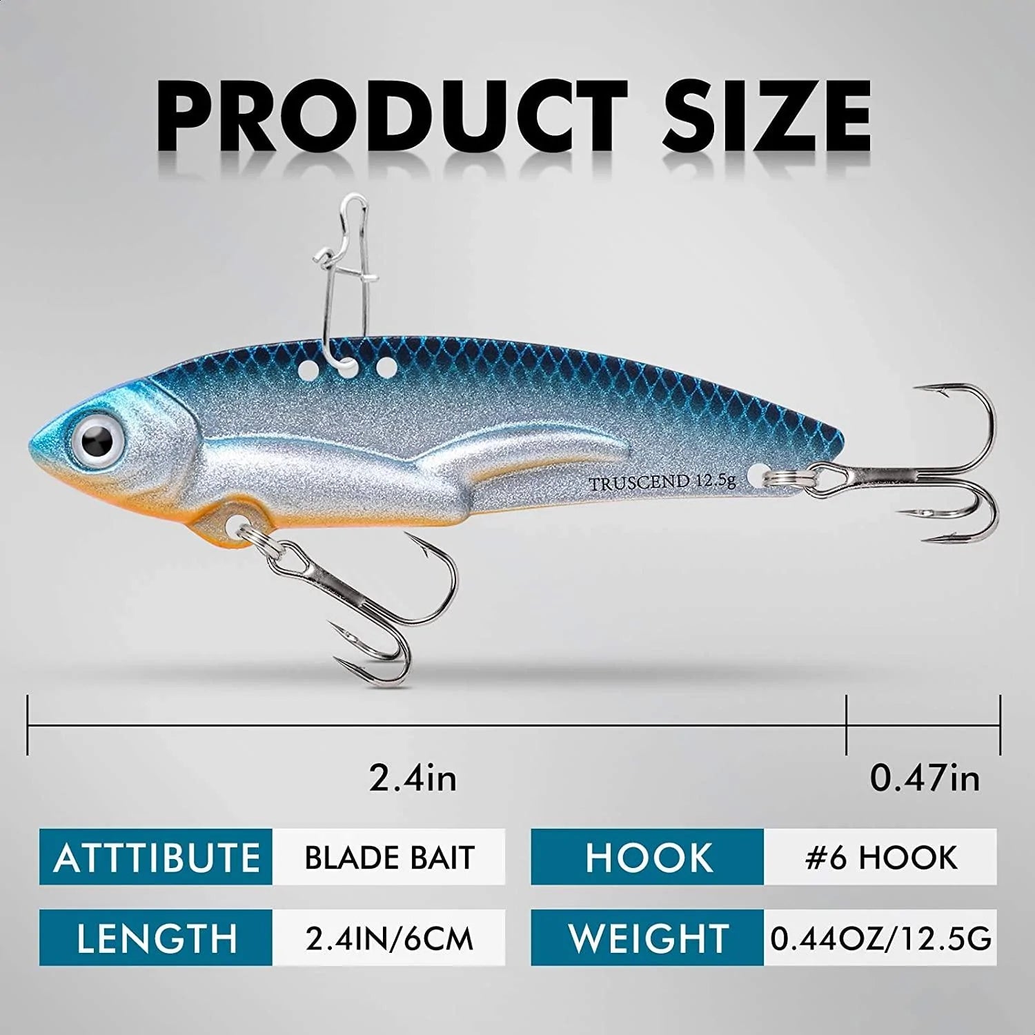 Blade Bait Vibe Lure Metal Fishing Lure