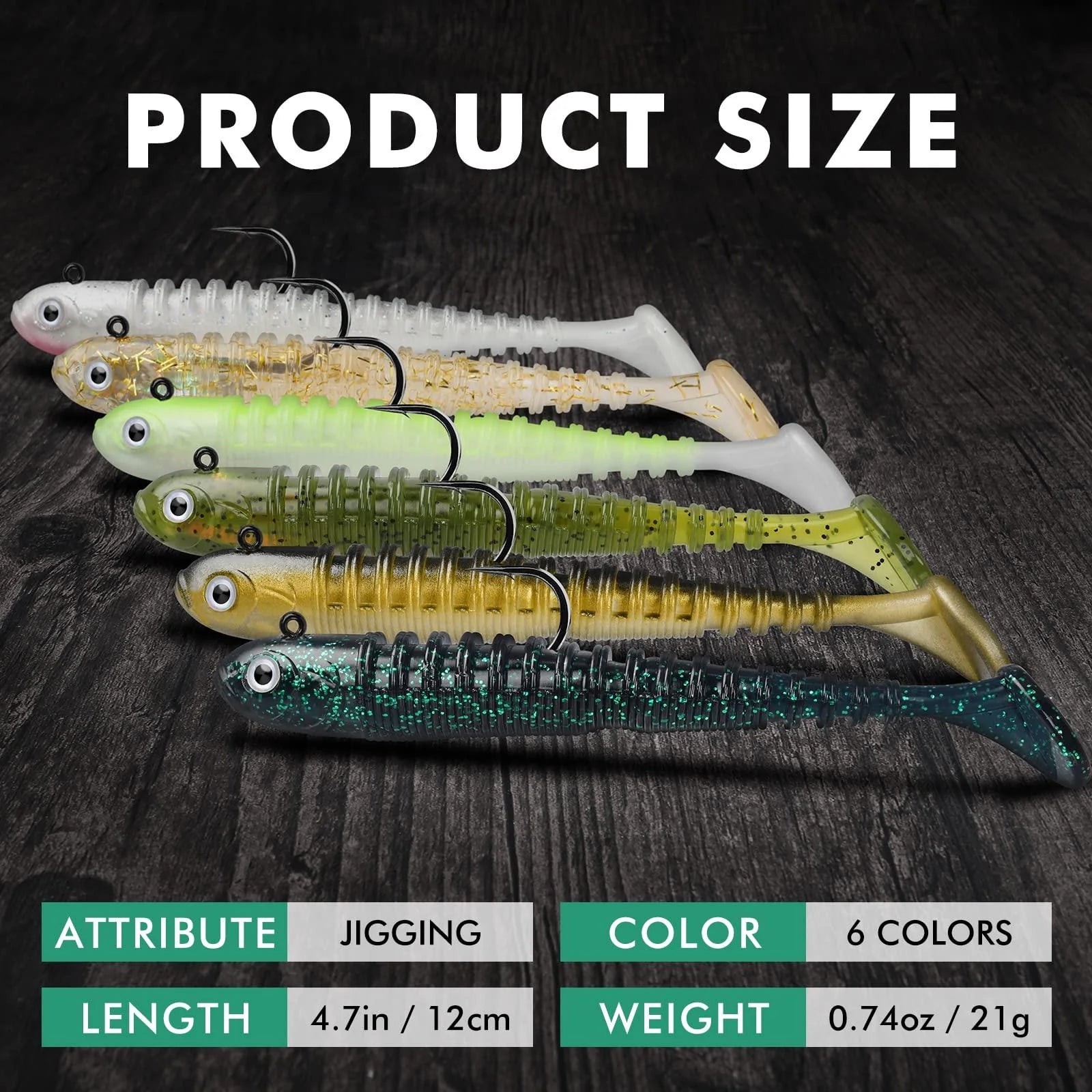 Fishing Grubs Paddle Tail Swimbait Fishing Lure