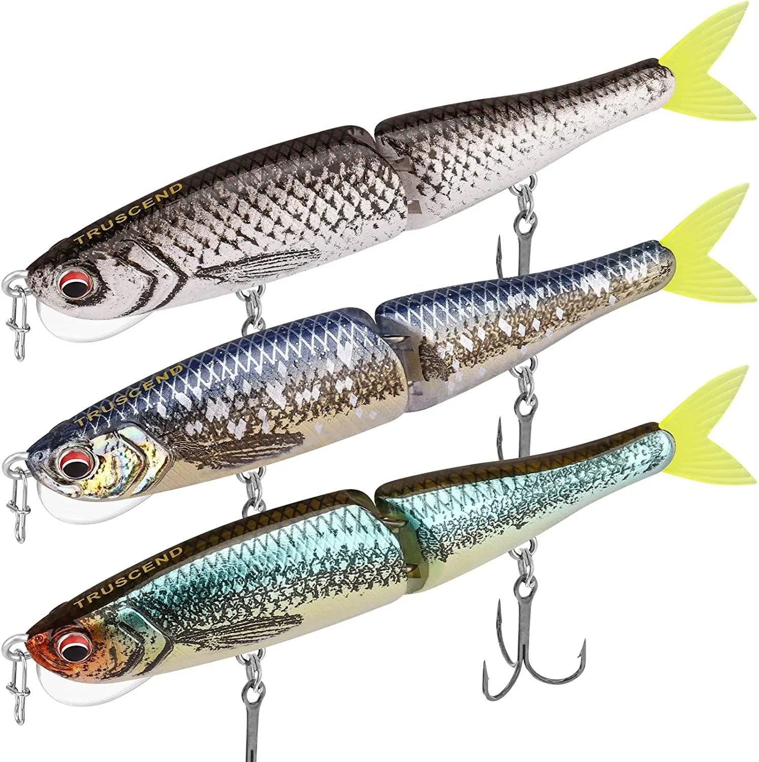 Señuelo Glide Bait Minnow con lengua vertical 