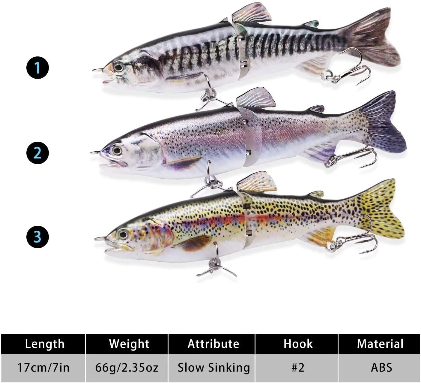 Señuelo de pesca de trucha con cebo deslizante TRUSCEND 