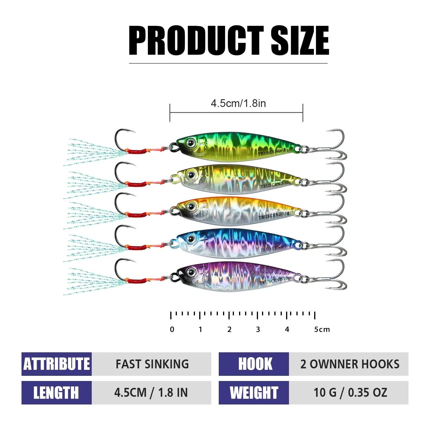 Jigging Fishing Spoon Bass Fishing Lure