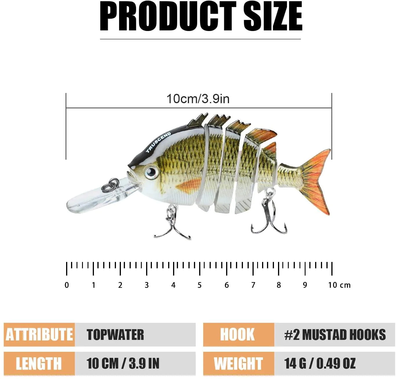 Señuelo de pesca de tilapia biónico Swimbait articulado 