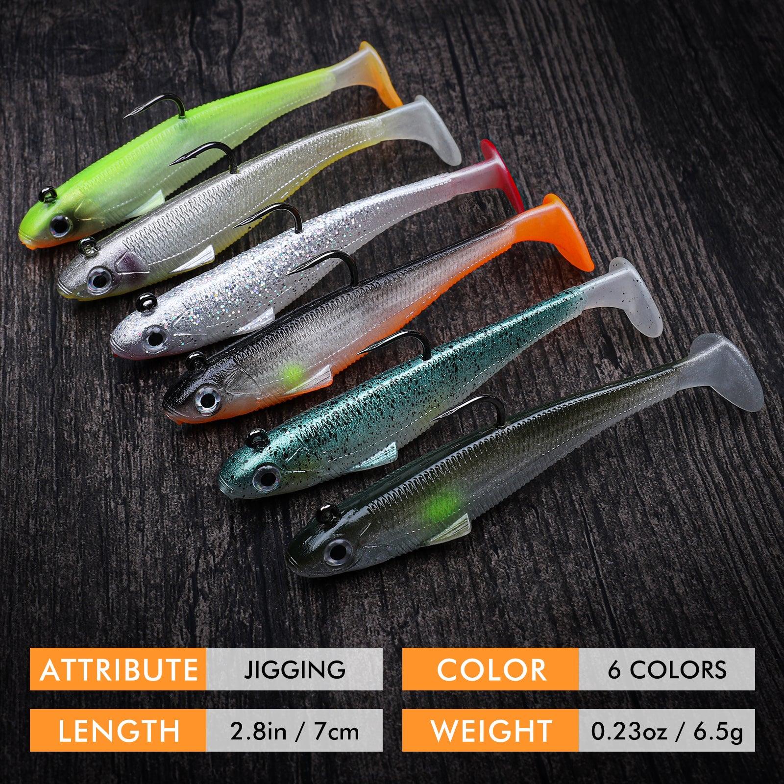 Señuelo de pesca Shad Swimbait Paddle Tail para lubina 