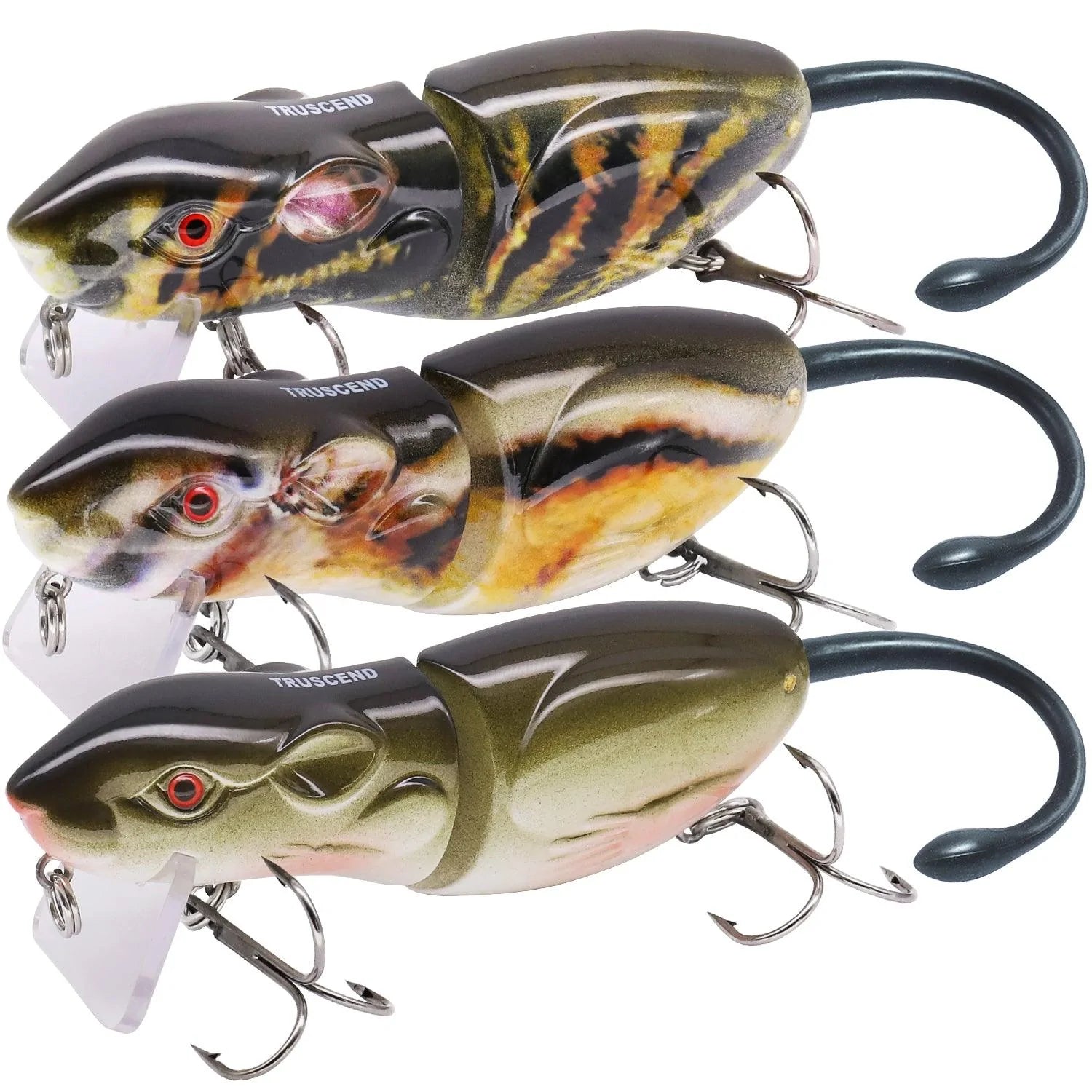 Señuelo de pesca Topwater Rat para lubina