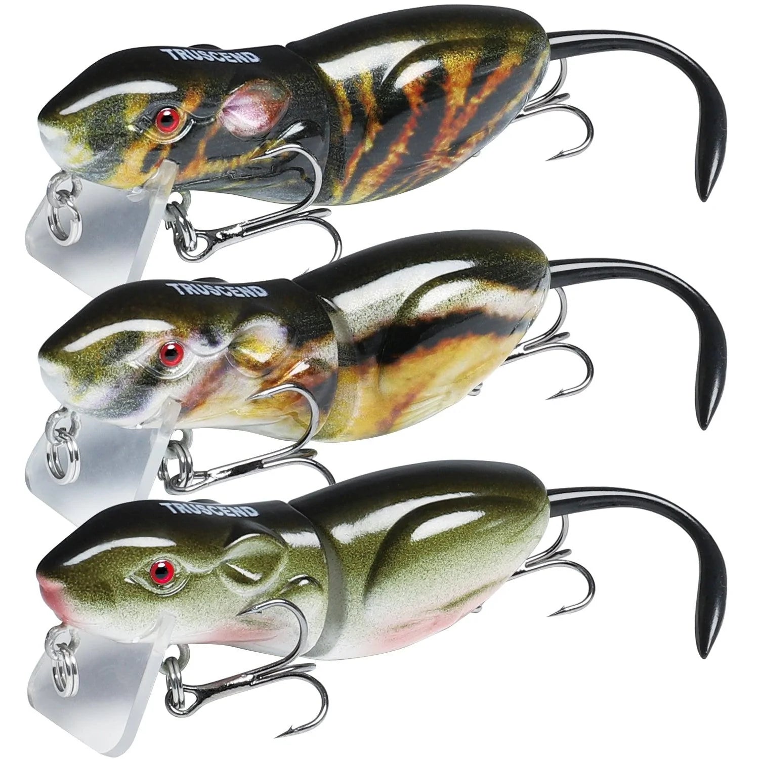 Señuelo de pesca Topwater Rat para lubina