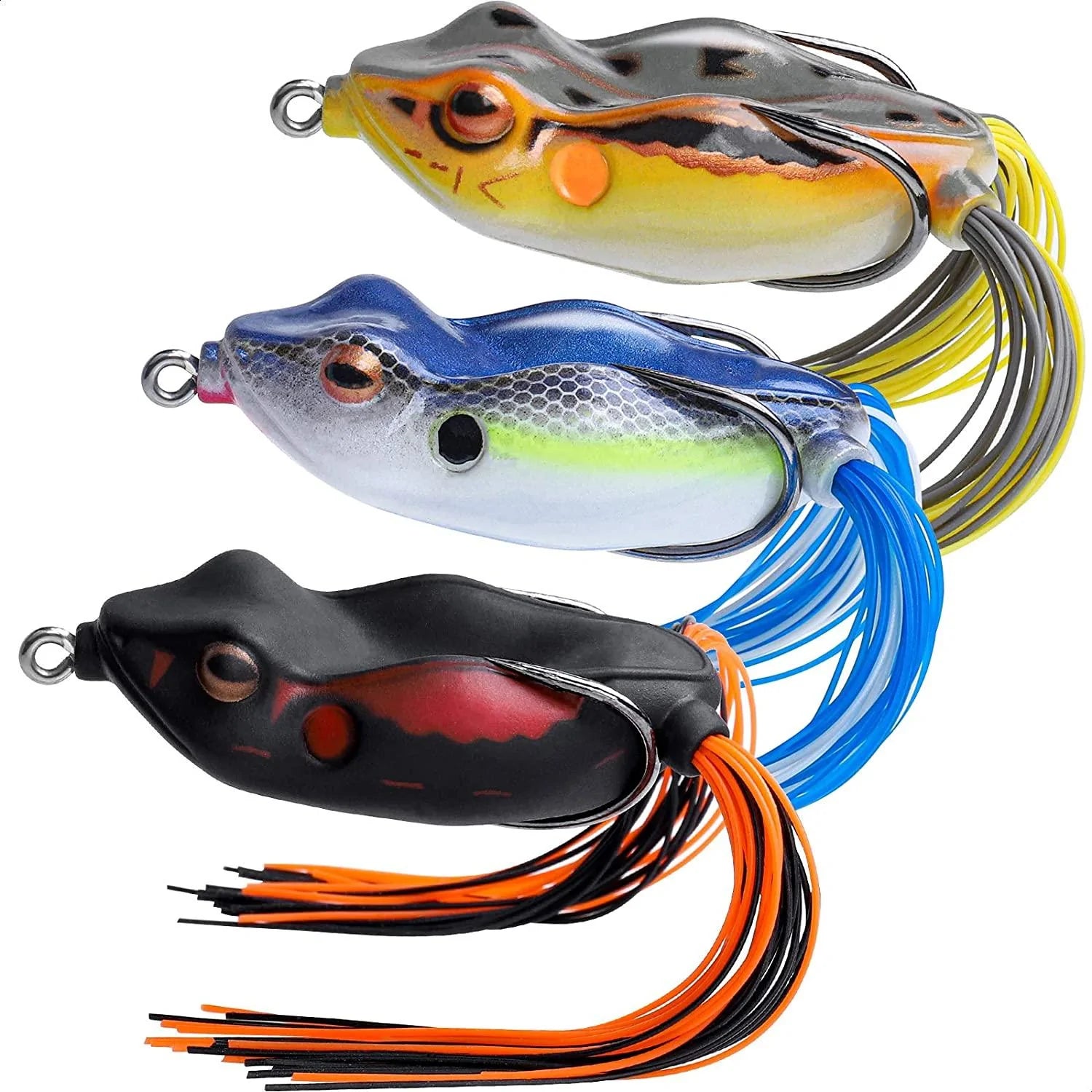 Topwater Weedless Frog Lure with Owner Hook